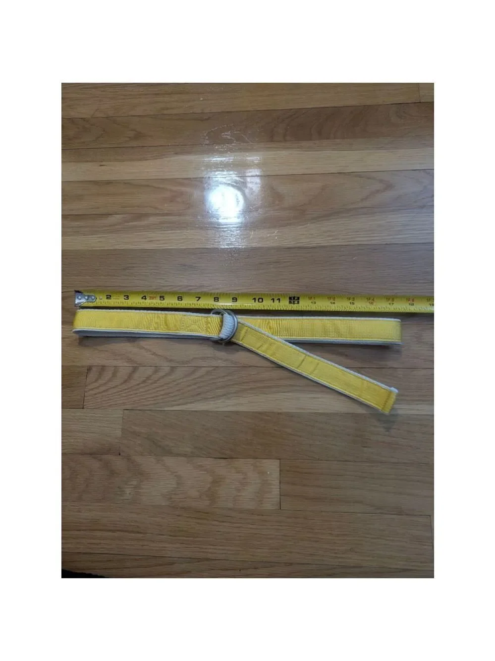 Abercrombie Fitch Belt Yellow White Medium Large
